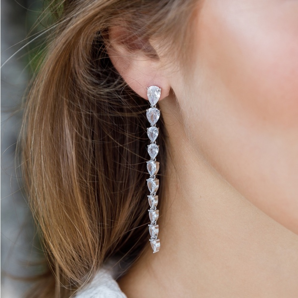 Crystal drop earrings